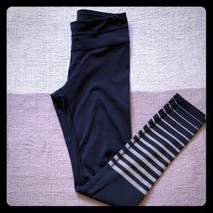 Athleta Sonar Tights (full length) w/ Reflection